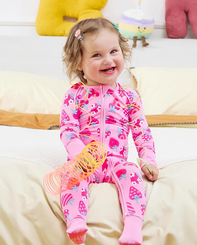 babee Reshinee Viscose Derived from Bamboo Baby Footie Pajamas Convertible - Image 9