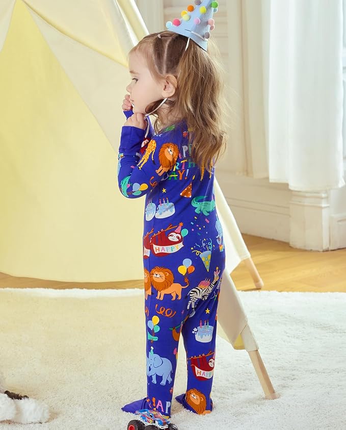 babee Reshinee Bamboo Viscose Baby Footie Pajama, Zipper Sleeper Boys Girls - Image 9