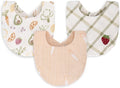 Crane Baby Soft Baby Bib Set, 100% Cotton Muslin Baby Bibs, Soft and Absorbent by CraneBaby
