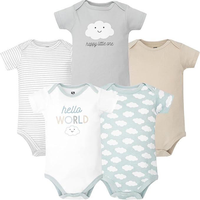 Hudson Baby Unisex Baby Cotton Bodysuits 5-Pack by HudsonBaby