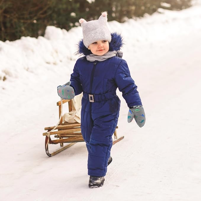 Toddler Mittens Lined Fleece Snow Gloves - Image 6