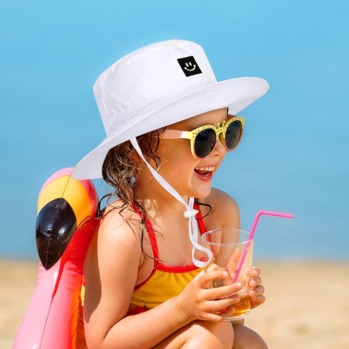 Baby Toddler Sun Hat, Kids Summer UPF 50+ Foldable Beach Bucket Hat - Image 3