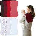 Baby Burp Cloths 8-Pack, Waterproof Burping Cloths, 4-Layer Super Absorbent & by Benoxine
