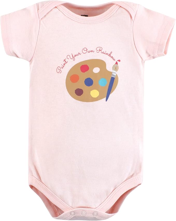 Hudson Baby Baby Girls' Cotton Bodysuits 7-pack - Image 3
