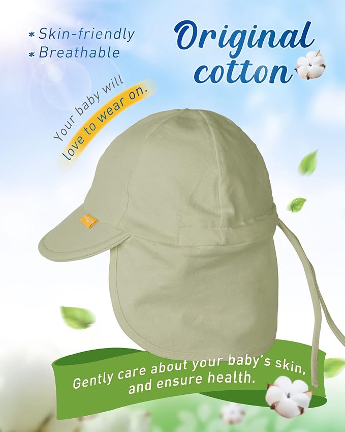 FURTALK Baby Sun Hat UPF 50+ UV Ray Sun Protection Cotton Toddler Hats - Image 4