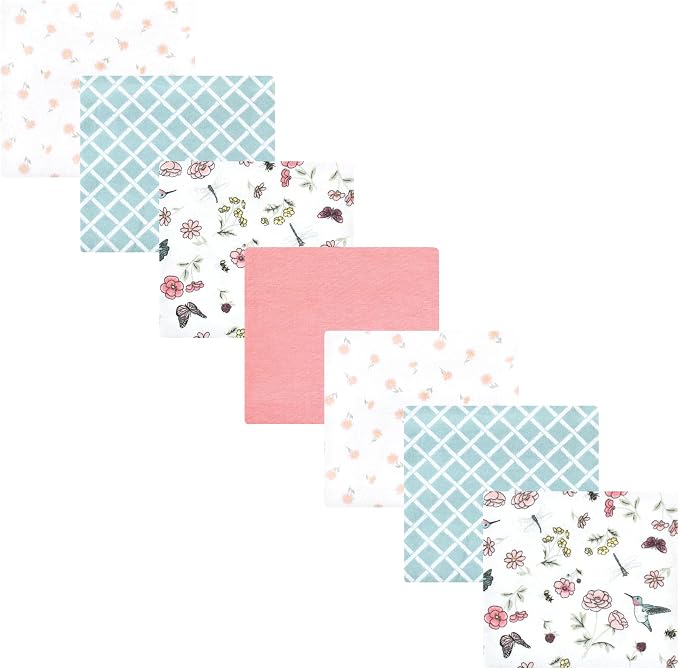 Hudson Baby Unisex Baby Cotton Poly Flannel Receiving Blankets Bundle, by HudsonBaby