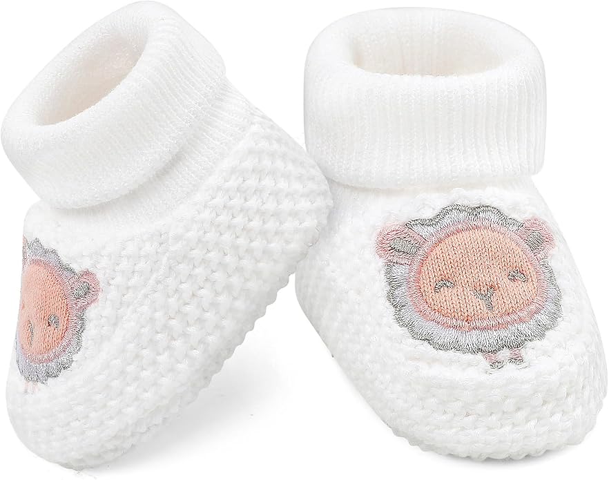 Newborn Shoes Knit Soft Baby Sock Booties - Image 7