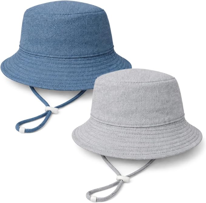 Baby Sun Hat Infant Toddler Summer Cotton Yarn Bucket Hat by DANMY