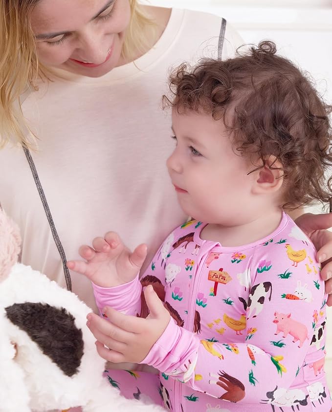 babee Reshinee Viscose Derived from Bamboo Baby Footie Pajamas Convertible - Image 3