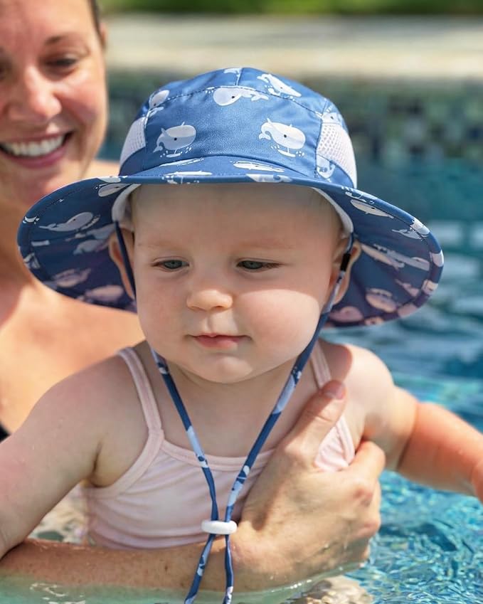 HONGTEYA 2 Pack Baby Sun Hat Infant Toddler Boys Girls Sun Protection Bucket - Image 5