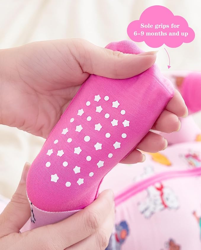 babee Reshinee Viscose Derived from Bamboo Baby Footie Pajamas Convertible - Image 6
