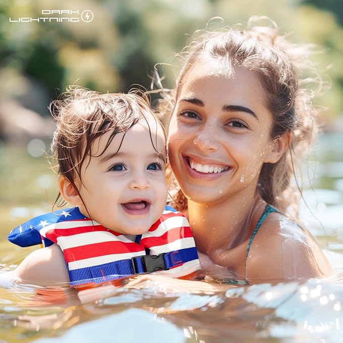 Dark Lightning USCG Approved Infant Life Jacket 0-30 lbs, Toddler Swim Vest and - Image 8