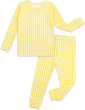 moimoln Cotton Modal Baby Toddler Pajamas Check Solid Leopard 6M-8Y by moimoln
