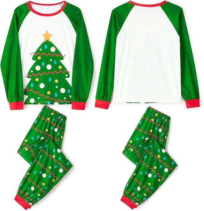 Awoscut Family Christmas Pajamas Matching Pajamas for Family, Xmas PJs Sets Holiday Sleepwear