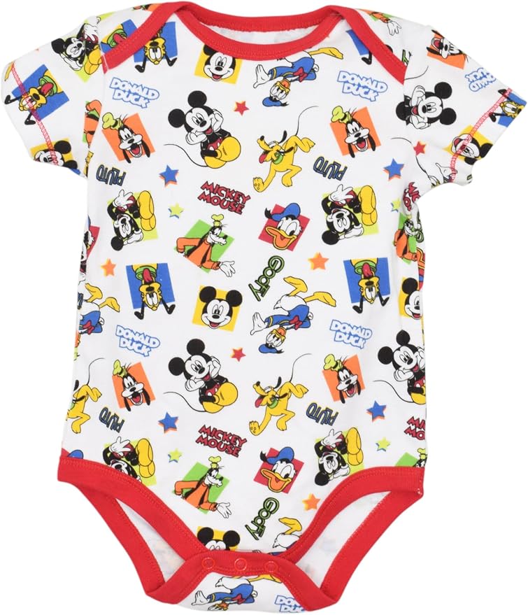 Disney Baby 5-Pack Short Sleeve Bodysuits Newborn to Infant - Image 5