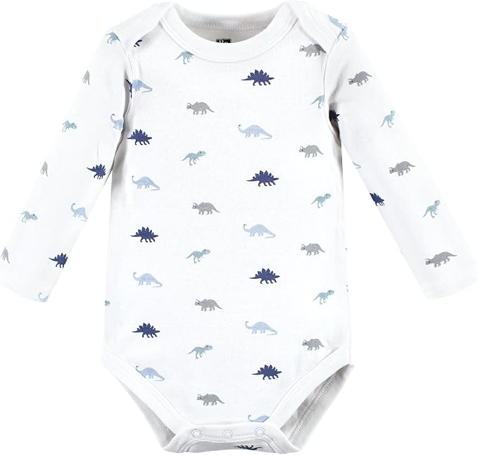Hudson Baby baby-boys Cotton Long-sleeve Bodysuits 3-pack - Image 4