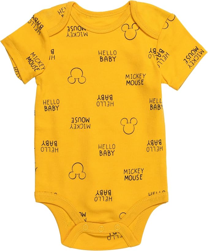 Disney Baby 5-Pack Short Sleeve Bodysuits Newborn to Infant - Image 6