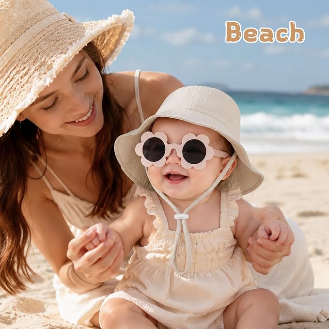 Leotruny Cotton Baby Sun Hat: Muslin Adjustable Bucket Hat - Image 6