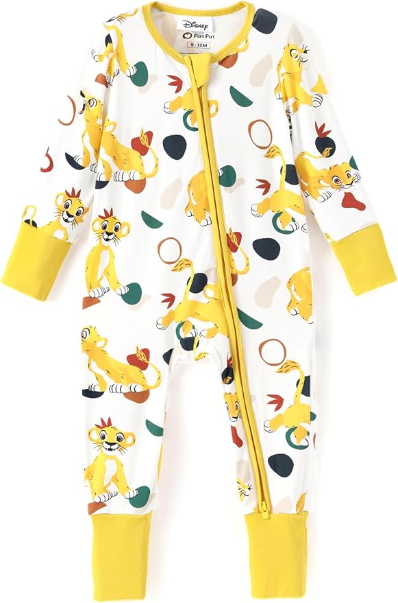 Disney Baby Viscose Made from Bamboo 2-Way Zipper Footie Outfit NB to Inf by Disney