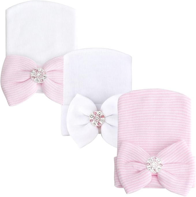 AQOKKA Newborn Baby Girl Hats - Image 7