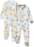 Burt's Bees Baby Boys Organic Cotton, Snug Fit Footed Sleeper Pajamas | by BurtsBeesBaby