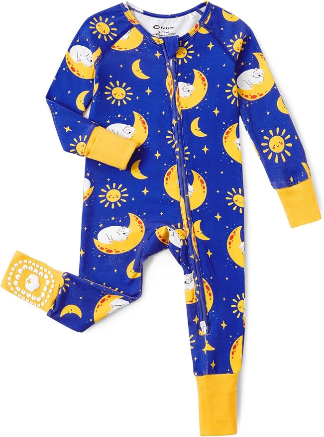 PATPAT Organic Cotton Baby Footie Pajamas by PATPAT