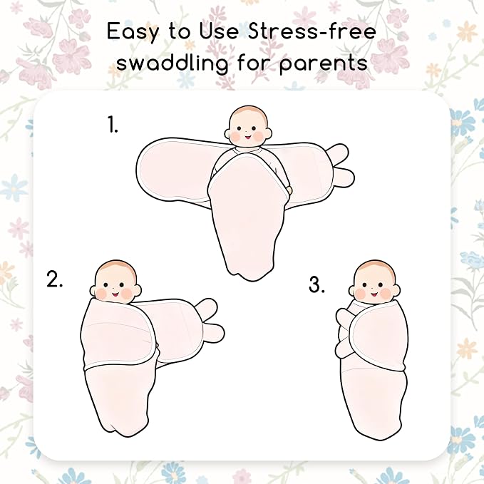 Cotton Swaddles for Newborn, Baby Newborn Swaddle 3-6 Month | 2-Pack Soft - Image 6