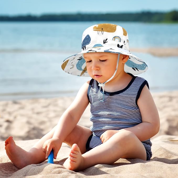 Sarfel Baby Sun Hat Summer Baby Boy Hats UPF 50+ Sun Protection Toddler Hat - Image 3