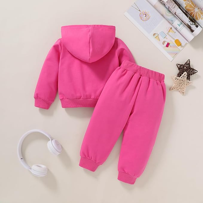 Happy Town Baby Fall Outfits for Girl Boy Long Sleeve Hoodie Top and Long - Image 3
