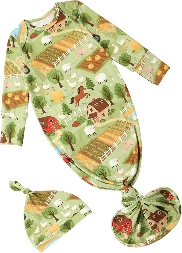 PATPAT Baby Sleeper Gown with Hat by PATPAT