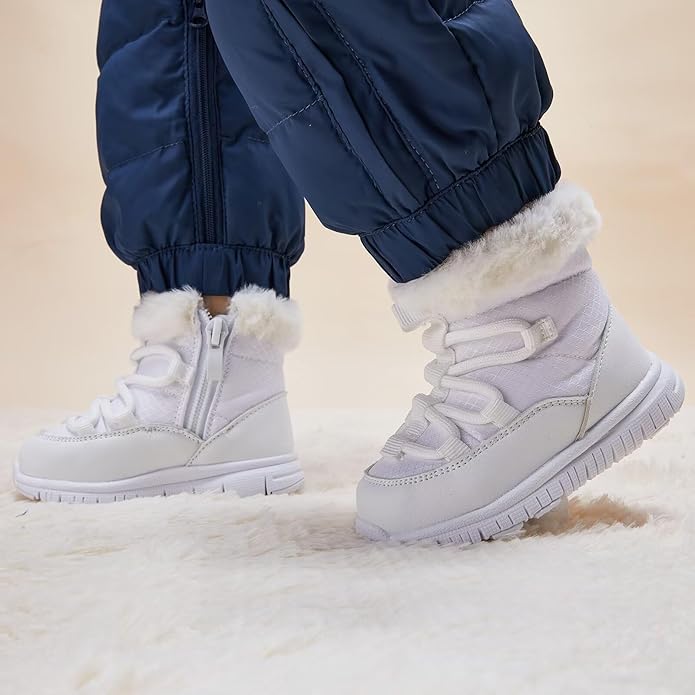 BMCiTYBM Girls Boys Snow Boots Warm Winter Fur Lined Baby Shoes (Infant/Toddler/Little Kid)