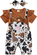 YINGISFITM Newborn Baby Girl Summer Clothes Short Sleeve Bubble Romper Bow by YINGISFITM
