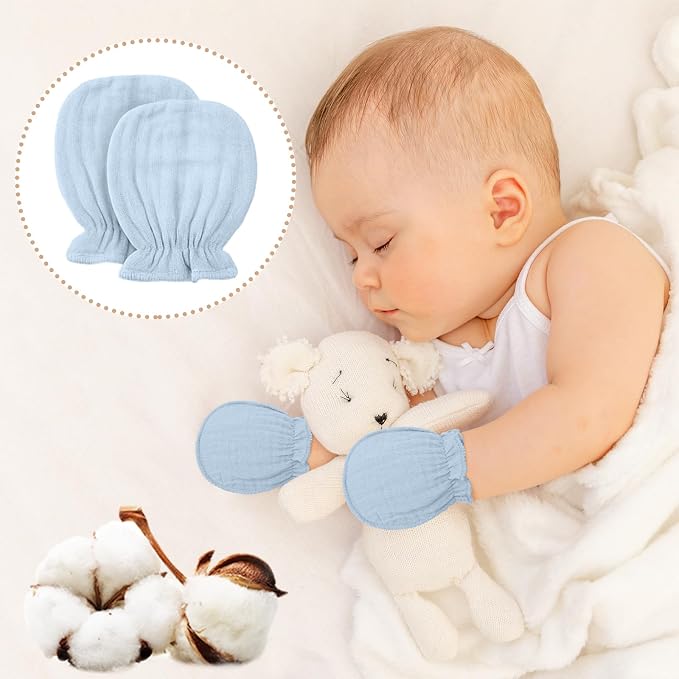 Baby Mittens Newborn No Scratch 0-6 Months - Image 5