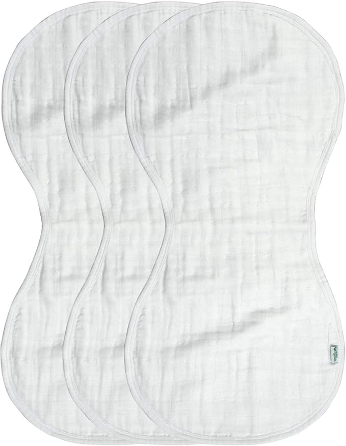 green sprouts Muslin Burp Cloths made from Organic Cotton | 4 absorbent layers - Image 4