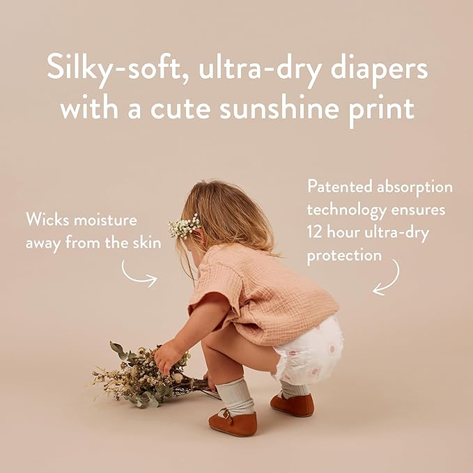 Joonya Baby Diapers, Size 3 M (9-18 lb) - 6 Bags of 28 (168) - New Range - NonToxic, Eco-Friendly, Ultra Slim, Overnight Use - Made in Denmark