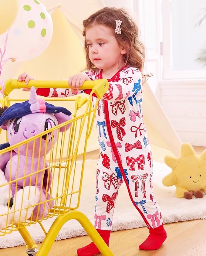 babee Reshinee Viscose derived from bamboo Baby Pajamas Convertible Footie - Image 3