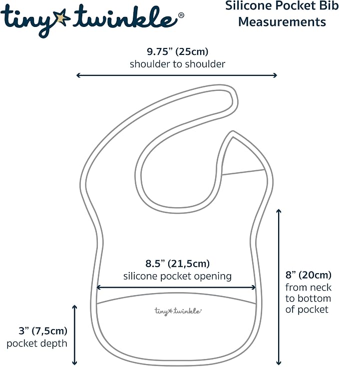 Tiny Twinkle Silicone Pocket Bibs - Image 6