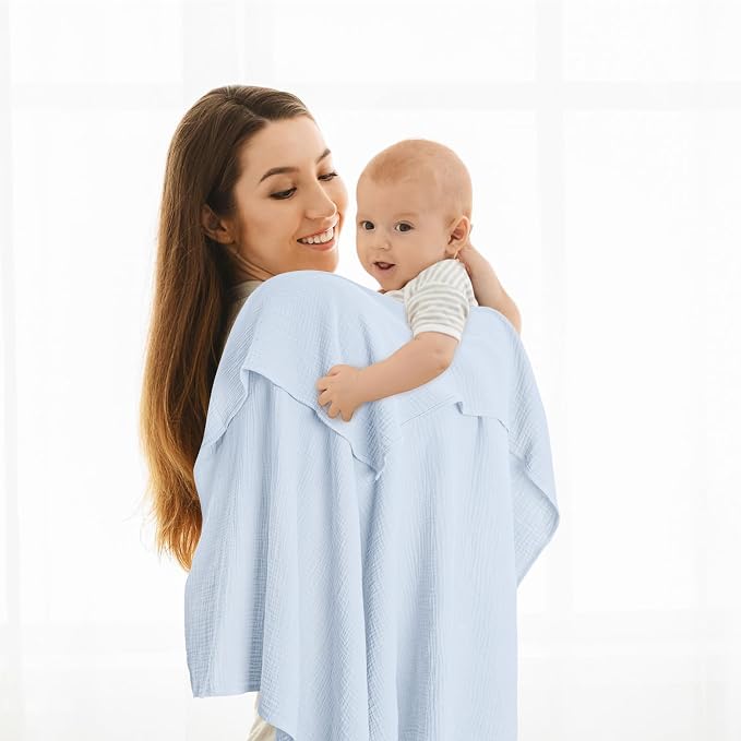 Susurration Muslin Receiving Blanket, 100% Cotton Swaddle Blankets - Image 3