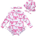 Renotemy Baby Swimsuit Girls One-Piece Swimwear Baby Beach Essentials 3M-3T by Renotemy