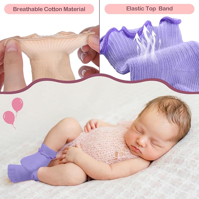 Toulite 12 Pairs Preemie Ankle Socks - Image 4