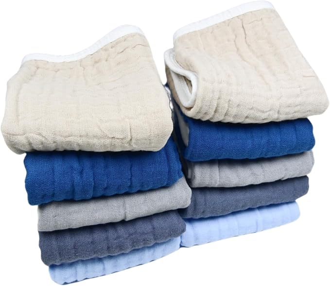 Burp Cloths Large, Muslin Burp Cloths - Image 6
