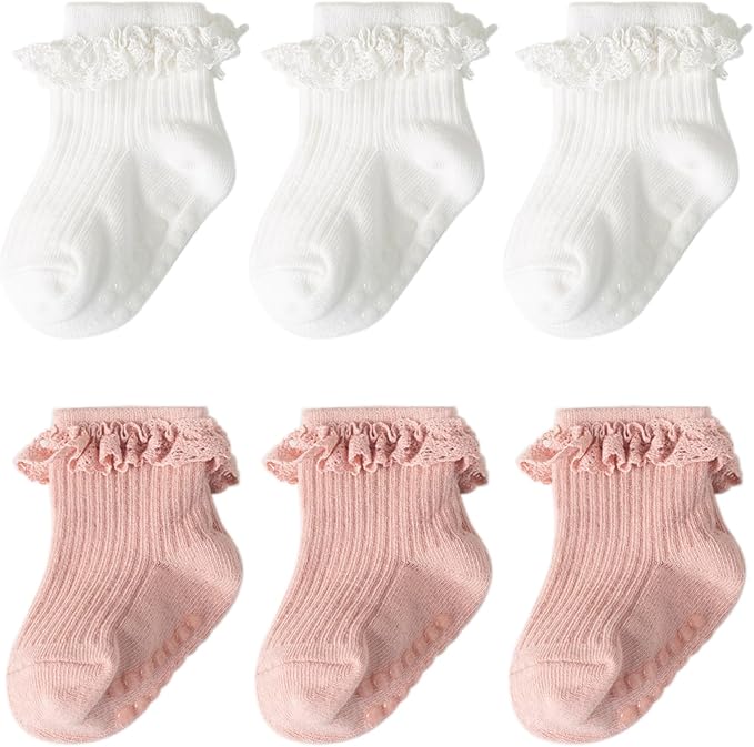 DRESHOW BQUBO Baby Girls Toddler Anti Slip Socks by DRESHOW