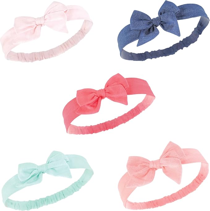Hudson Baby Cotton and Synthetic Headbands, Size 0-24 Months by HudsonBaby