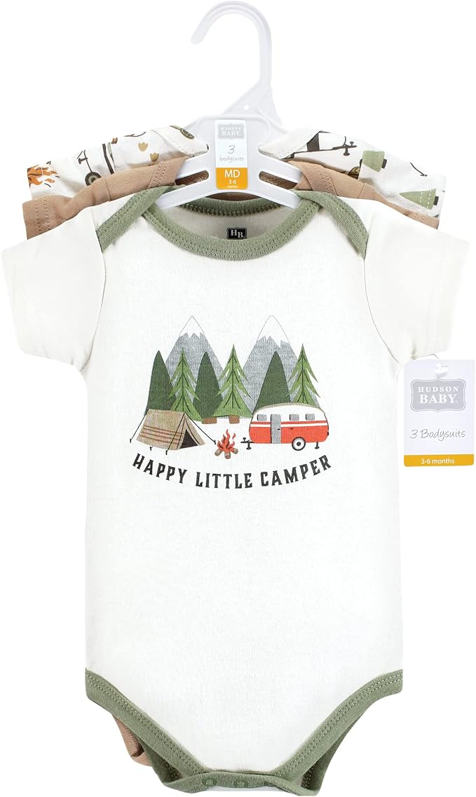 Hudson Baby Unisex Baby Cotton Bodysuits - Image 2