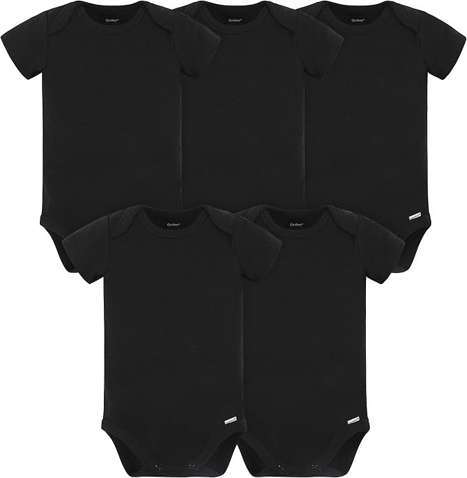 Gerber Baby Boys & Girls 5-Pack Premium Soft Cotton Bodysuits Onesies by Gerber
