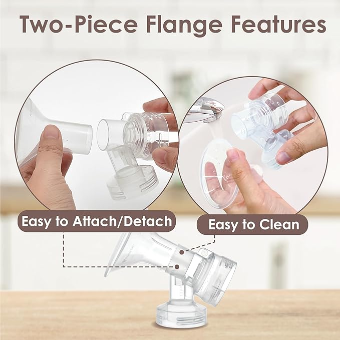Maymom MyFit 17 mm Shields Small; Compatible with Medela Breast Pumps-PersonalFit, Freestyle, Harmony, Maxi, Freestyle Flex Connector; Connect to Maymom Widemouth/Narrow Connector, 2pcs