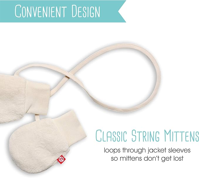 Zutano Baby Fleece Mittens for Infant, Outdoor Baby Winter Gloves | Thumbless - Image 8