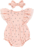 TITKKOP Ruffle Bubble Romper for Baby Girl | One-Piece Shorts Jumpsuit | Summer by TITKKOP
