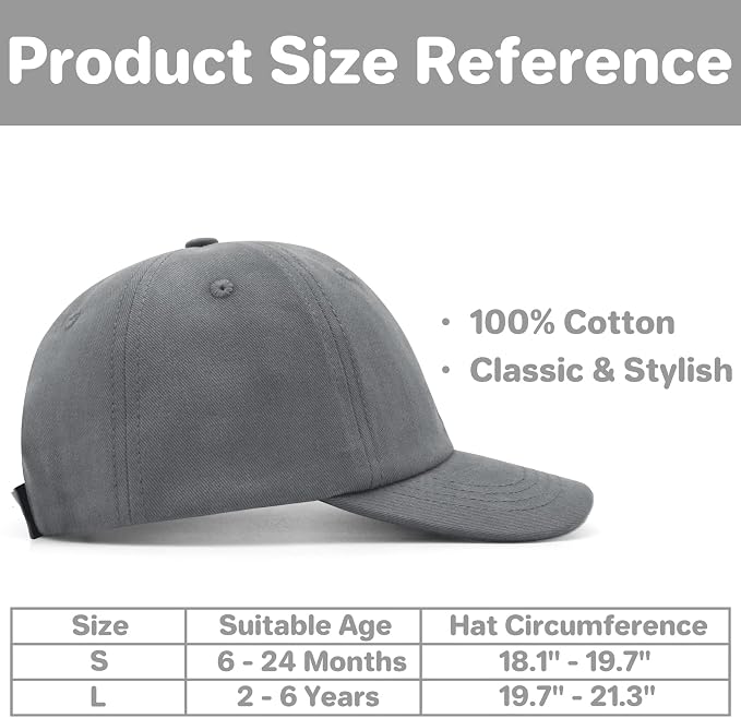qikqik Baby Baseball Cap Toddler Baseball Hat Baby Ball Cap Toddler Hats - Image 6
