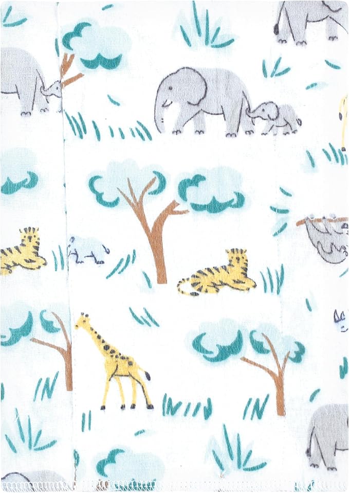 Luvable Friends Hudson Baby Flannel Burp Cloths 7pk - Image 2